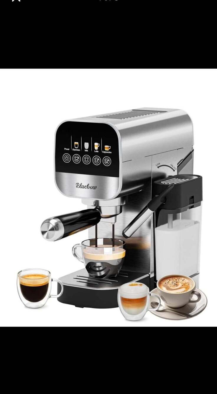 20 Bra Steam Espresso and Cappuccino Maker - Stainless Steel